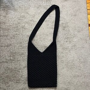 Rare Vintage The Sak Black Crossbody Purse